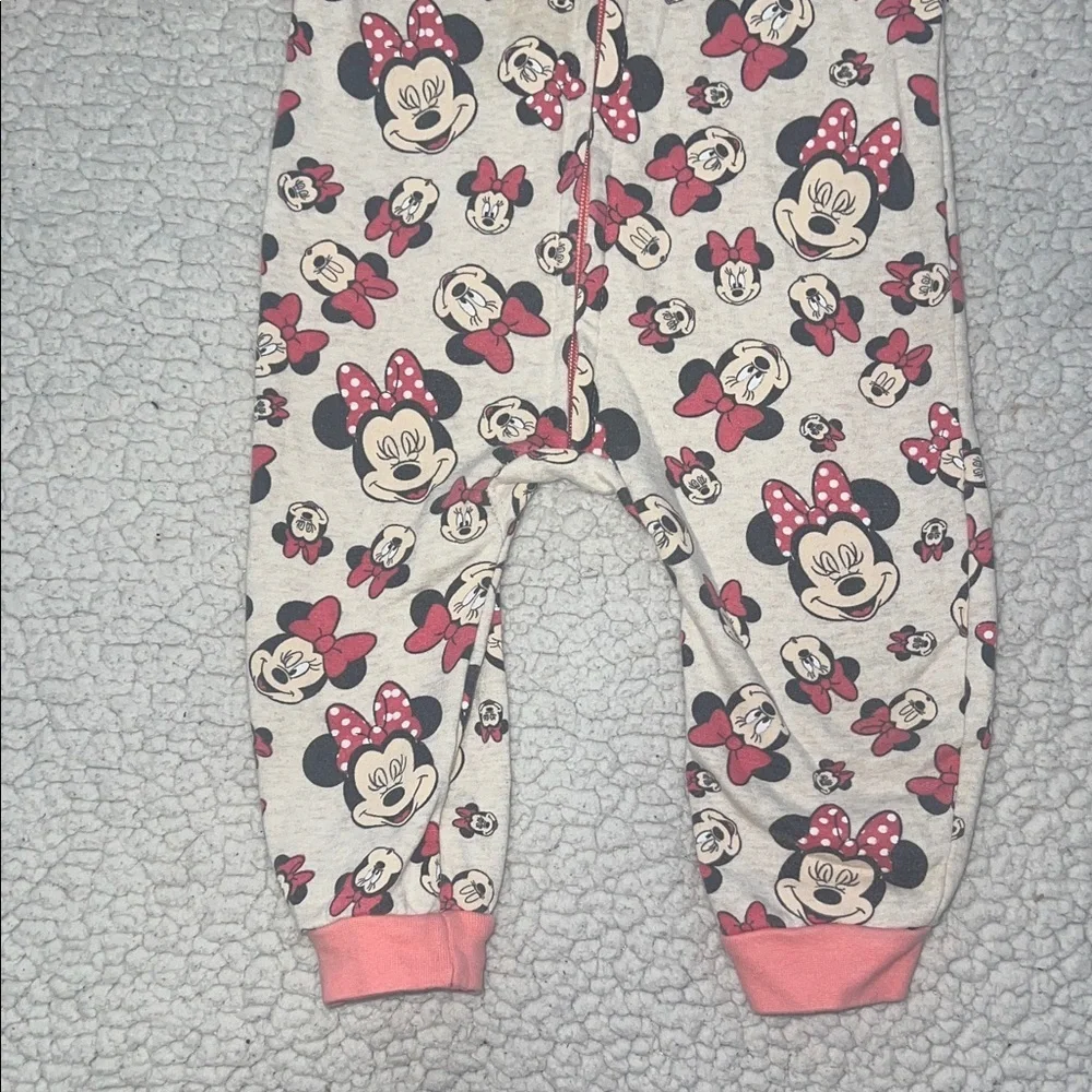 Disney Minnie Mouse Pink and White Kids Footie